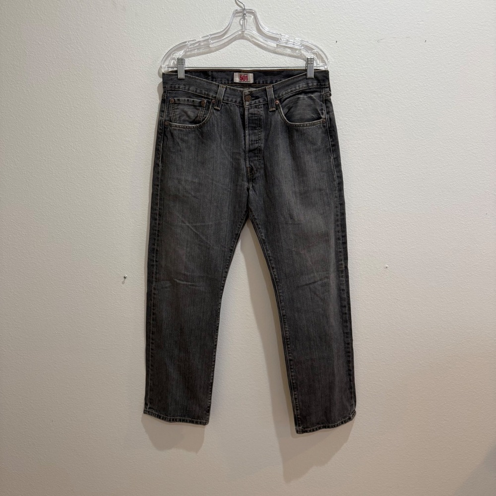 vintage Levis 501 Original Straight Leg Denim Jeans Mens 33x30 Button Fly Cotton